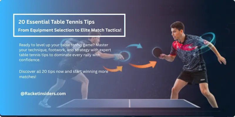 Table tennis tips 20 essential table tennis tips covering fundamentals, techniques, tactics, and mental skills