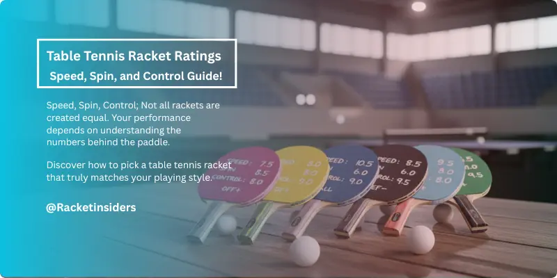 Table tennis racket ratings explained: speed, spin, and control guide for choosing the best racket