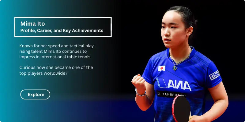 Mima Ito Mima Ito, a Japanese risning table tennis star