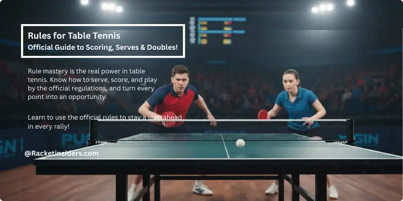 Official rules for table tennis: serving, scoring, singles and doubles play guide.