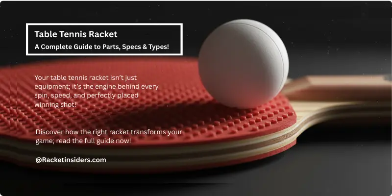 Table tennis racket used for spin, speed, and control in modern table tennis