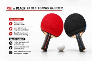 Red vs Black Table Tennis Rubber: Is There Really a Difference?