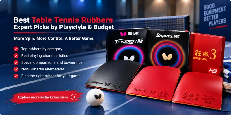 Best table tennis rubbers Best table tennis rubbers 2026 — top picks for spin, speed, and control