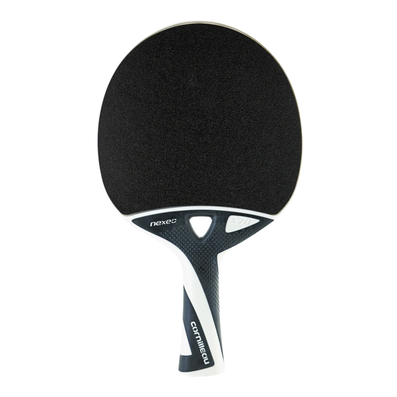 Cornilleau Nexeo X70 outdoor table tennis paddle with ergonomic handle and durable rubber.