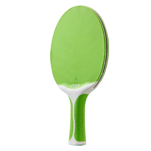 STIGA Flow Outdoor table tennis racket with weatherproof blade, rated control 90, speed 45, spin 45.